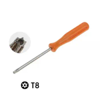 1000pcs/lot T8 torx wrench with hole orange T6 torx for psIII for xbox360 one game pad controller joystock screwdriver open tool