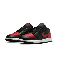 Nike Air Jordan 1 Low 黑紅 透氣 AJ1 運動 一代 喬丹 低筒 553558-067