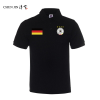 德國足球運動訓練衣服男裝翻領Polo衫世界杯短袖T恤衫夏