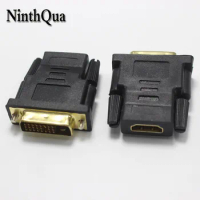NinthQua 1pcs DVI 24+1 Male To HDMI Female Plug jack Bidirectional Transmission Adapter Connector For Video Card