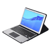 Fashion Detachable Touchpad Bluetooth Keyboard Cover with PU Leather Case for Huawei MediaPad M5 Pro 10.8 inch Tablet