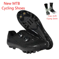 BOODON New Cycling Shoes Breathable&amp;Waterproof Mountain Bike Racing Shoes MTB Cycling Self-Locking Shoes Athletic Bicycle Shoes