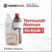Woodnesia Paket Finishing Mulus Ekonomis Kayu Dempul Wood Filler Sending Sealer Politur Woodstain