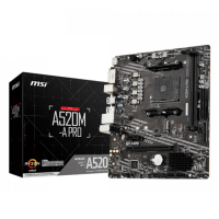 【MSI 微星】A520M-A PRO 主機板+AMD Ryzen 3 4100 4核8緒+微星 N210-MD1G/D3 顯示卡(M+C+V組合包)