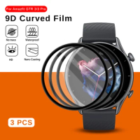 3PCS Temper Glass Protective Film Cover For xiaomi huami Amazfit GTR 3 gtr 3pro GTS3 GTR 2 2e 2mini gts2 2E Watch Protector film