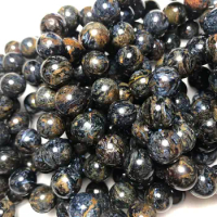 Wholesale A++ Natural Namibia Blue Pietersite Smooth Round Loose Beads Stone Hot Selling Sroducts For Jewelry Maikng Design