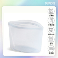 Stasher 碗形矽膠密封袋-L-雲霧白【A435498】【不囉唆】