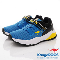 KangaROOS袋鼠休閒運動童鞋-ROADSTER腳踏車鞋-KK01266藍(中大童段)