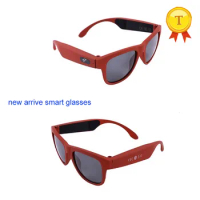 high quality wireless bone conduction bluetooth color sun glasses eye glasses Wireless Music earphone touch control headset