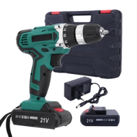 12V 12.6V 16.8V 21V Brushless Electric Drill Cordless Screwdriver Lithium-Ion Battery 3/8-Inch Power Screwdriver Drill Tools