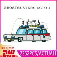 Hot Movie Series Ghostbusters Ecto-1 Car 50016 Model Building Block Bricks Kids Toys Birthday Christmas Gift Compatible 10274