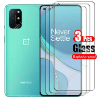 1-3PCS Tempered Glass For OnePlus 8T 6.55" Protective Film One Plus OnePlus8T KB2001 KB2000 KB2003 KB2005 Screen Protector Cover