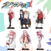 16CM DARLING in the FRANXX Anime Figure Acrylic Stand Model Toys Kawaii ZERO TWO 02 Action Figures Desk Decoration Anime Gifts
