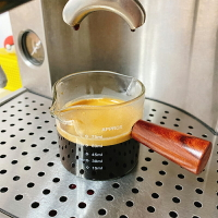 意式濃縮咖啡杯帶手柄咖啡萃取盎司刻度杯調奶茶杯shot杯小奶盅