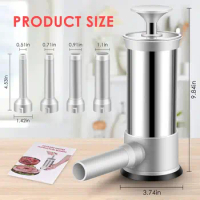 Sausage Stuffer Household stainless steel sausage dispenser, manual casing sausage dispenser machine