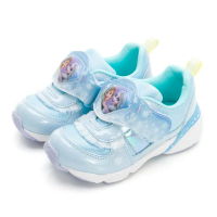 【MOONSTAR 月星】童鞋迪士尼冰雪奇緣電燈鞋(藍)