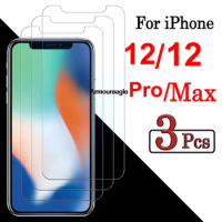 3pcs Glass for iphone 12 pro max screen protector armor 12pro 12max protective tempered glas i12 iphone12 pro i phone film