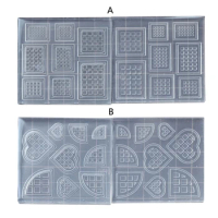 Double-sided Mini Cookie Silicone Mold Handmade Fondant Biscuits Mould