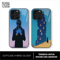Case HP Glass Contemplating Monday 3 & 4 Untuk IPhone/Oppo/Samsung/Vivo/Realme/Xiaomi/Poco Softcase
