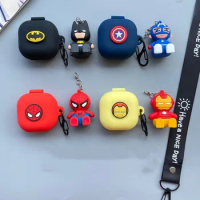 3D Hot Cartoon Anime Doll Lanyard Silicone Earphone Protective Case for Samsung Galaxy Buds Live Pro Buds2 Pro Headphone Cover