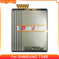 5Pcs/Lots For Samsung GALAXY Tab A 10.1 T580 T585 SM-T580 SM-T585 Touch Screen Digitizer Assembly Panel Replacement LCD Display