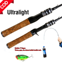 Spinning Baitcasting Casting Fishing Rod Fishing Pole Joran Pancing Bahan  Ultra Ringan Panjang 1.68