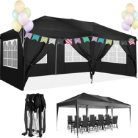 10x20 Pop-up Canopy Tent Waterproof Commercial Instant Shelter Outdoor Gazebo Party Tent Protable Canopy Tent for Parties