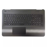 Upper palmrest cover keyboard touchpad for HP TPN-Q172 pavilion 15-AU 15-AW AL TPN-Q175 White line