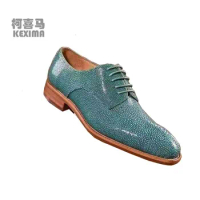KEXIMA ourui men dress shoes male formal shoes stingray leather shoes men wedding shoes Pearl skin