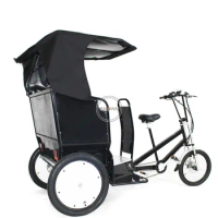 Tricycle Tourist Use Rickshaws Electric Cargo For Scenic Area High Degree Adult Three Wheels Bike Tricycles For Disabled