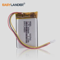 602540 3.7V 2.2wh 600mAh Rechargeable Li-Polymer Li-ion Battery For tachograph mp3 MP4 GPS PSP papago DVR MIO MiVue 358 062540