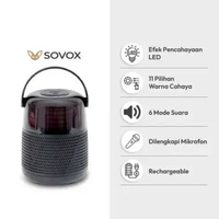 AZKO SOVOX SPEAKER KARAOKE BLUETOOTH 1 MIC - HITAM PERANGKAT ELEKTRONIK SPIKER AUDIO SOUND SYSTEMNIC
