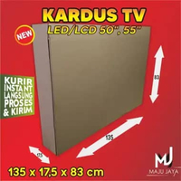 Kardus Besar TV Dus Kotak Packaging Packing Paking Jumbo Penyimpanan Bekas Baru Pindahan Box 55 50 i