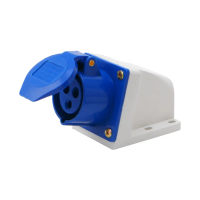 16 Amp 3 Pin Industrial Socket 220-250V Weatherproof IP44 2P+E 3Phase 16A