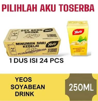Yeos Susu Kacang Kedelai ( Soya Bean ) 250 ml kemasan kotak - ( HARGA 1 DUS )