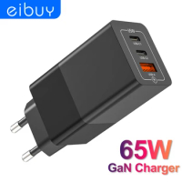 65W GaN USB C Wall Charger PD65W Type-C Fast Charger Laptop Power Adapter PD 45W PPS for MacBook Samsung iPad iPhone 14 Pro Max