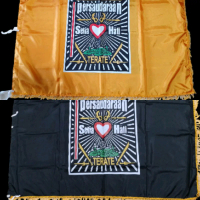 Bendera PSHT Bolak balik kuning dan hitam