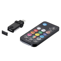 權世界@汽車用品 日本SEIKO車用/家用 遙控器控制式180度可調USB Type-C 8色LED氣氛燈 EL-180