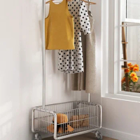 Mobile clothes hanger, floor to ceiling bedroom storage rack, hat rack, drying rack, hanging rod