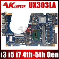 UX303LA for ASUS UX303 UX303L UX303LNB UX303LB U303LN Laptop Motherboard Mainboard with i3 i5 i7 4th Gen 5th Gen CPU 4GB RAM