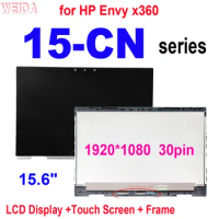 15.6" LCD for HP Envy x360 15-CN series 15-cnxxxxxx LCD Display Touch Screen Digitizer Assembly Frame for HP Envy x360 15-CN LCD