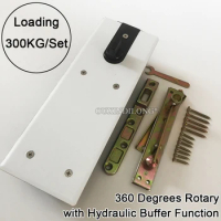 1Set Heavy Duty Door Hinges 360° Rotary Hydraulic Buffer Floor Spring Door Pivot Hinge Door Shaft Up