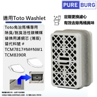 適用Toto Washlet 免治馬桶除臭/脫臭活性碳觸媒替換用濾網芯TCM7817/TCM8390R