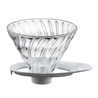 【HARIO】V60旋風白02玻璃濾杯(VDGR-02-W)