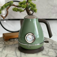 優樂悅~復古烤漆帶溫度顯示電熱水壺 實用新型專利ZL201520270207.手沖壺 茶壺