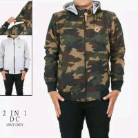 Jaket Bolak Balik Pria 2in Camo Loreng