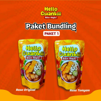 BUNDLING 2 PCS Hello cuankki termurah Food Instan  Mie Kuah Pedas Sambal baso acisigembul makanan pe