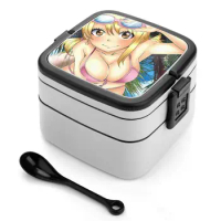Lucy Bento Box Compartments Salad Fruit Food Container Box Fairy Tail Lucy Fairy Tail Ecchi Manga Sexy Anime Ladie Natsu