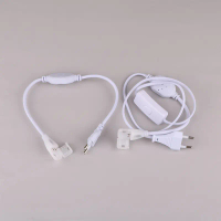 EU Plug untuk 220v COB LED Strip untuk IP67 10mm COB Strip