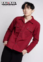 House of Cuff Jaket parka outer jaket pria semi parka warna Marun